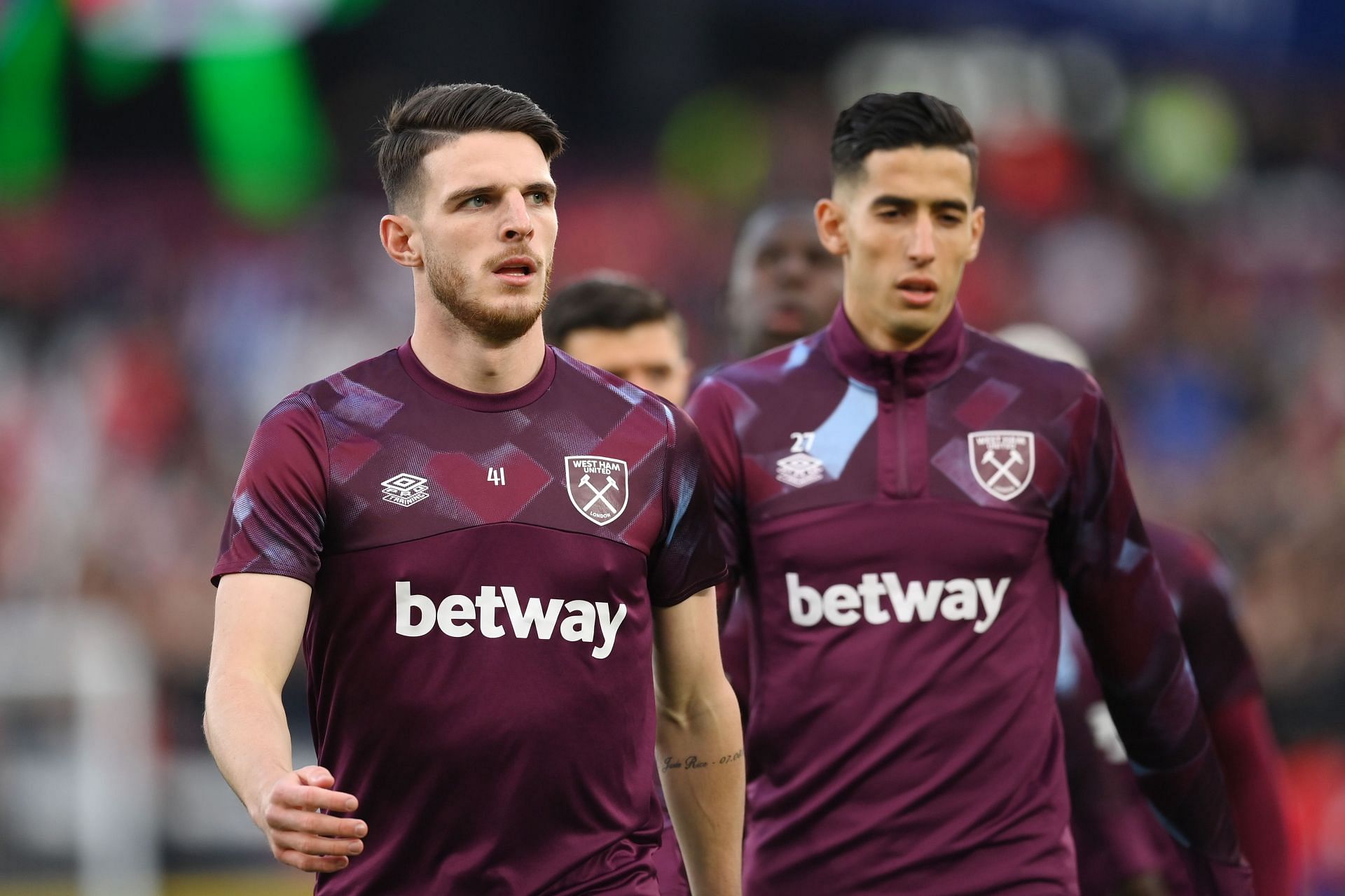 Declan Rice (left) is wanted at the Emirates.